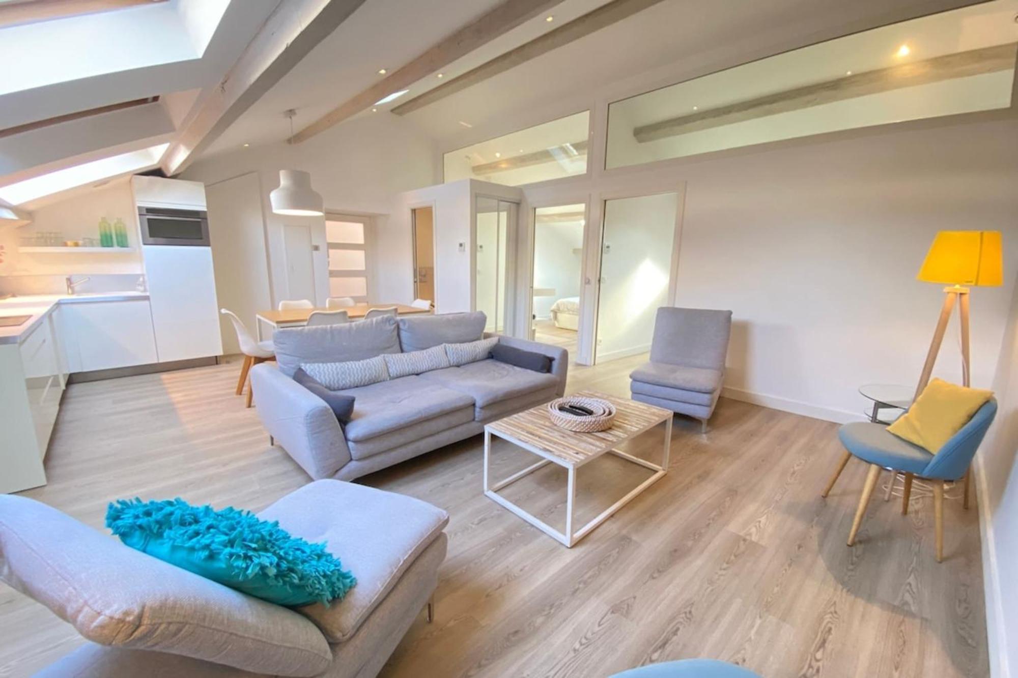 Modern & Bright 4-Room Apartment In Cannes Banane Exterior photo